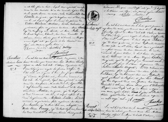 Registre des actes de naissance et adoption (1836).