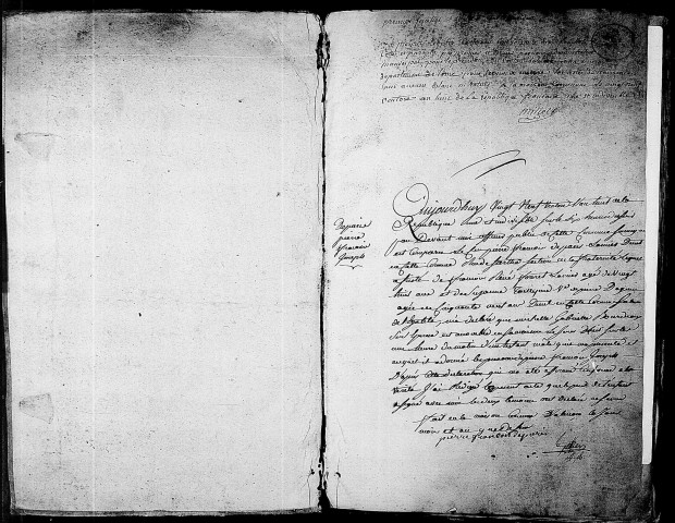 Registre des actes de naissance (9 mars 1800-22 septembre 1800).