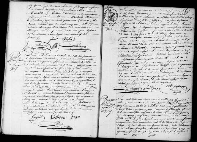 Registre des actes de naissance et adoption (1831).