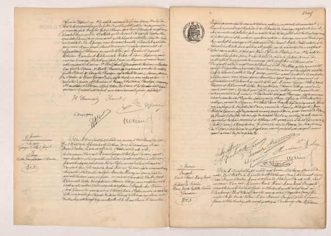 Acte de mariage de KERNEUR Joachim Marie et GAUDIN Marie Rosalie Constance Jeanne (18 Juin 1908), CHÉREAU Eugène Georges et PINOT Ernestine Augustine (23 Juin 1908).