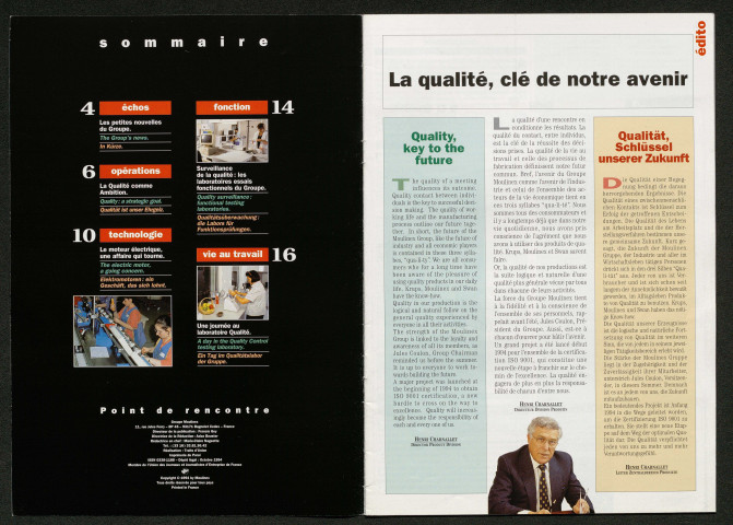 Le Point de rencontre Moulinex n°70 ( octobre - novembre 1994)