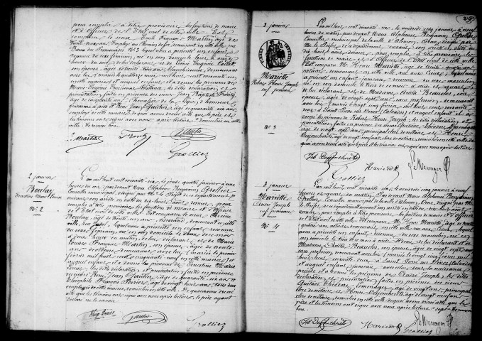 Registre des actes de naissance et adoption (1866).