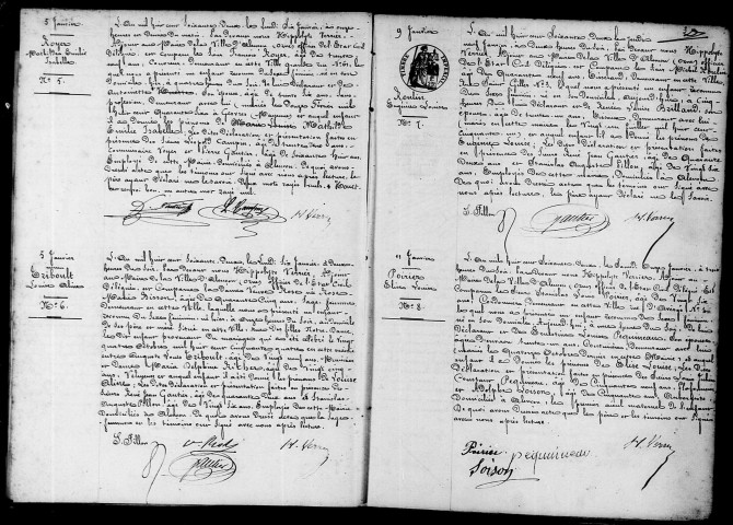 Registre des actes de naissance et adoption (1862).