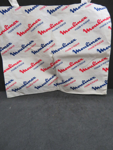 Sac en tissu Moulinex (coton), Alençon Moulinex, don de l'association Moulinex Jean Mantelet.