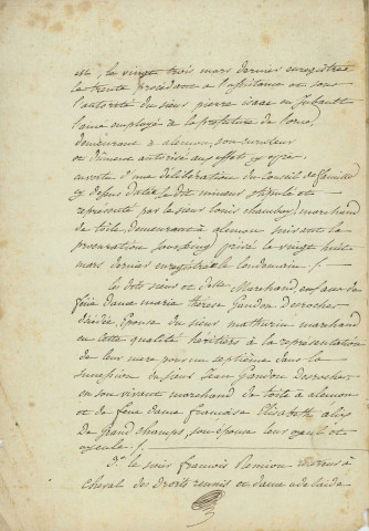 Adjudication aux enchères de deux maisons sises rue Cazault, appartenant aux héritiers Desroches par Pierre Jean (19 septembre 1808).
