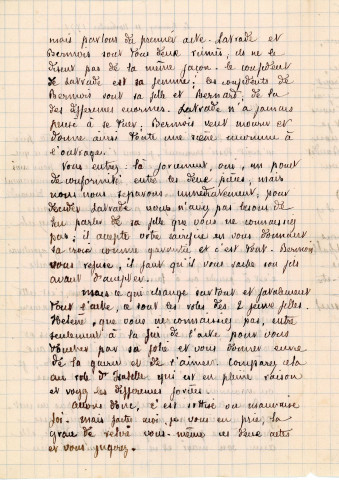 Lettre autographe signée de l'écrivain Alfred Edouard Touroude à l'acteur Adolphe Laferrière (11 novembre 1871).