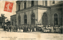 Alençon (Orne), Association Amicale du Gagne-Petit, carte postale ancienne noir et blanc, Peslier-Greslebin édition, Alençon, cliché Martin, (Date d'utilisation : 12 septembre 1910), (14x9), AMA, 2 exemplaires.