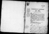 Registre des actes de naissance et adoption (1830).
