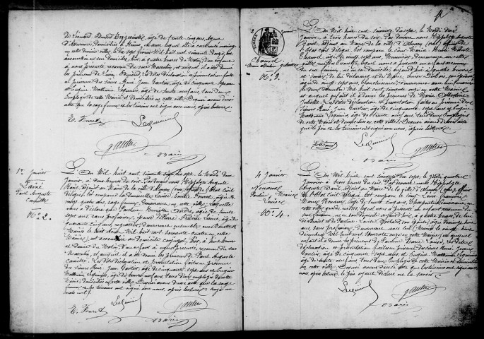 Registre des actes de naissance et adoption.