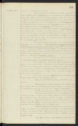 Octroi, traitement du personnel, réclamation