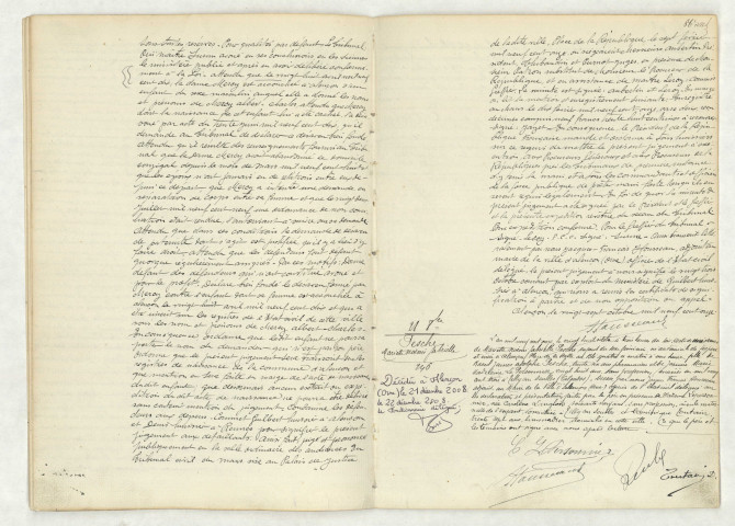 Transcription du jugement de désaveu de MERCY Albert Charles (27 octobre 1911).Transcription du jugement de désaveu de MERCY Albert Charles (27 octobre 1911),acte de naissance de PESCHE Mariette Noémie Gabrielle (28 octobre 1911).