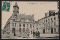 Alençon (Orne), Nouvel Hôtel des Postes, carte postale ancienne noir et blanc n°39, éditeur, A.M.F, (Date d'utilisation : 13 mai 1910), (14x9 cm), AMA.