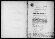 Registre des actes de naissance et adoption (1857).