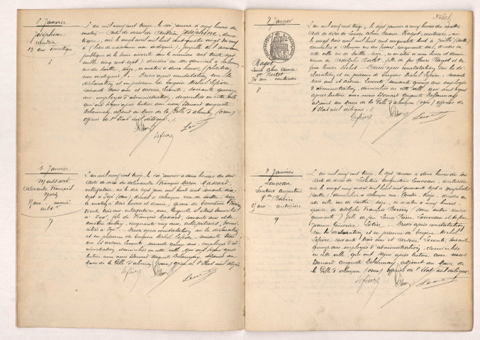 Registre des actes de décès (1913).