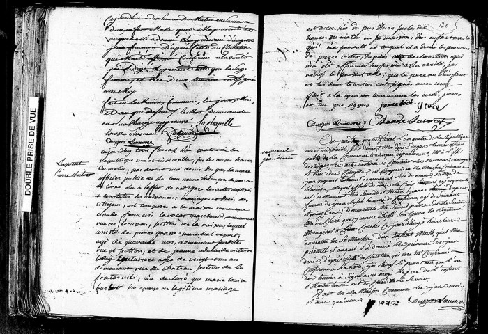 Acte de naissance de JULLIARD Auguste Jean François (20 avril 1796),acte de naissance de LAVOCAT Pierre Victor (21 avril 1796),acte de naissance de VAQUEREL Jean Denis (23 avril 1796).