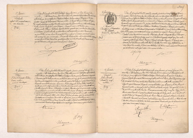 Registre des actes de décès (1908).