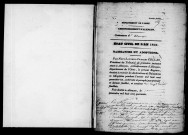 Registre des actes de naissance et adoption (1841).